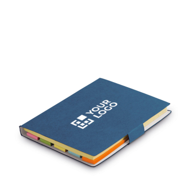 Notizbuch mit Klebestreifen für Werbung Farbe braun