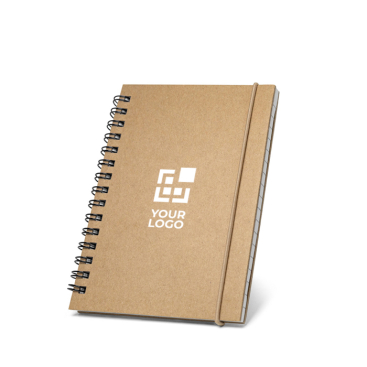 Kleine Notizbücher mit Aufdruck und Ringen Ansicht mit Druckbereich