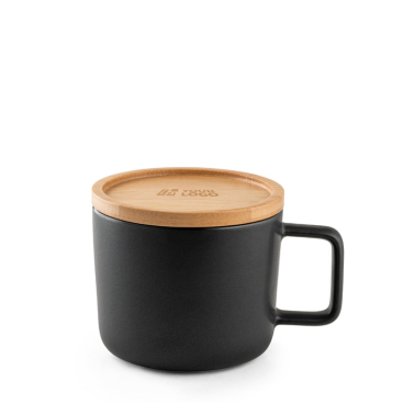Keramiktasse mit Bambusdeckel