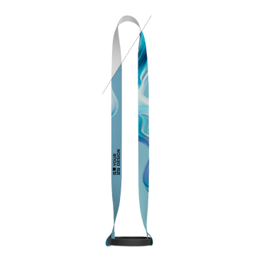 Polyester-Lanyard für Sublimation mit Silikon-Becherhalter 2cm