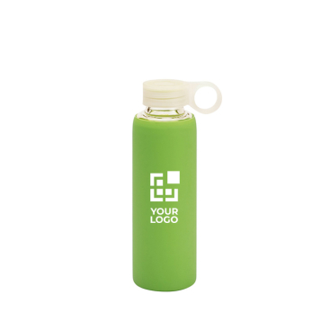 Sportflasche aus Glas mit Logo