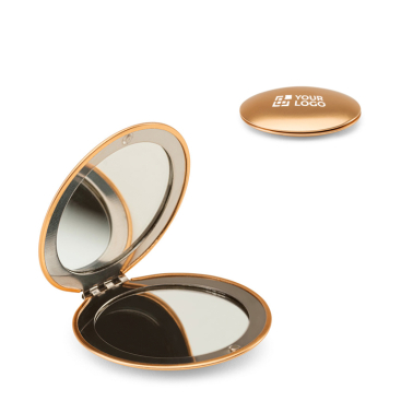 Runder Aluminiumspiegel, beidseitig, mit Magnetverschluss