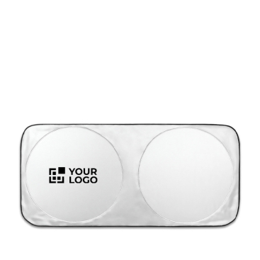 Auto-Sonnenschutz aus Polyester mit zwei runden Flächen Ø65 cm