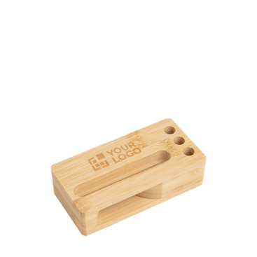 Multifunktionaler Ständer aus natürlichem Bambus mit Klangverstärker