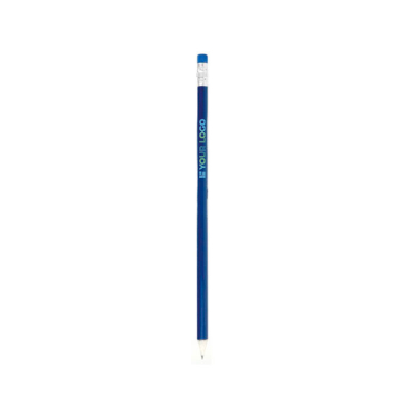 Bleistift in verschiedenen Farben mit silbernem Detail und Radiergummi Ansicht mit Druckbereich