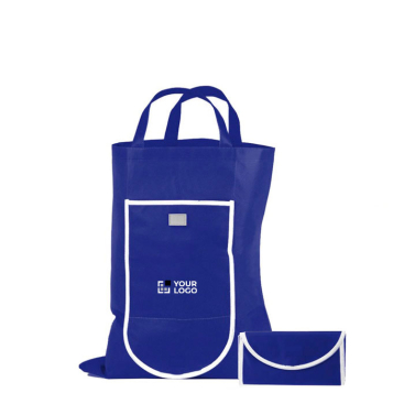 Faltbare Non-Woven-Tasche mit Klettverschluss, 80 g/m2 Ansicht mit Druckbereich