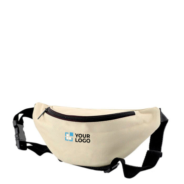 Verstellbare Bauchtasche aus 600D Polyester, ideal zum Wandern Ansicht mit Druckbereich