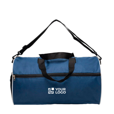 Sporttasche aus 600D Polyester mit Schuhfach Ansicht mit Druckbereich
