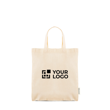 Tasche mit kurzen Henkeln aus recycelten Materialien 140 g/m²