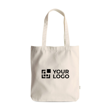 Tasche aus recycelten Materialien mit kurzen Henkeln 310 g/m²