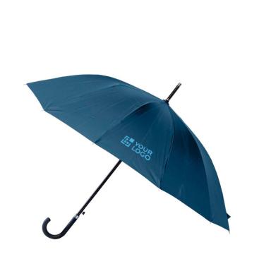 Eleganter automatischer Pongee-Regenschirm mit 12 Paneelen, Ø 105 Ansicht mit Druckbereich