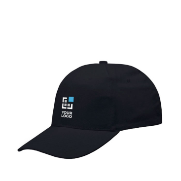 Basecap aus Baumwolle mit Metallschnallenverschluss, 255 g/m² Ansicht mit Druckbereich