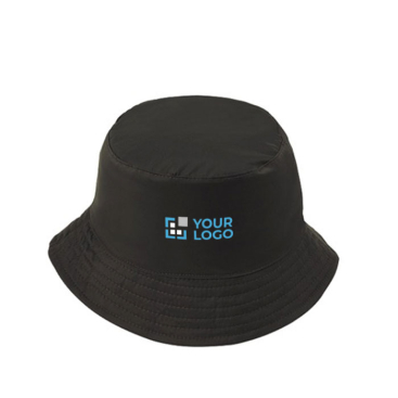 Bob-Hut zum Wenden aus Nylon mit Fleece-Innenfutter Ansicht mit Druckbereich