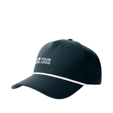 5-Panel-Baseballcap mit Kontrastkordel und Snapback-Verschluss