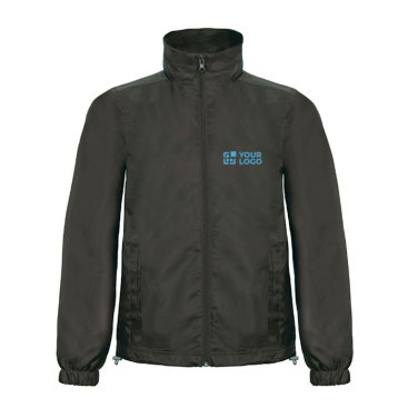 Wind- und wasserdichte Herrenjacke aus Polyester, B&C Ansicht mit Druckbereich