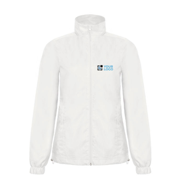 Wasserdichte und winddichte Polyesterjacke für Damen von B&C Ansicht mit Druckbereich