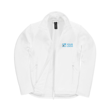 Damen-Softshelljacke aus Polyester-Stretch, 300 g/m2, B&C Ansicht mit Druckbereich