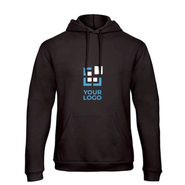 Herren-Kapuzensweatshirt mit Kängurutasche, 270 g/m2, B&C Ansicht mit Druckbereich