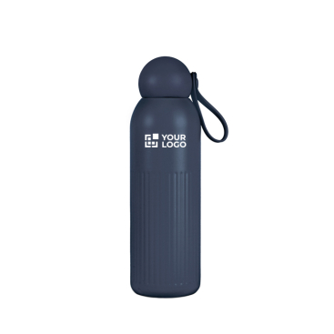 Monochrome Thermoflasche aus Stahl mit Runddeckel 500 ml