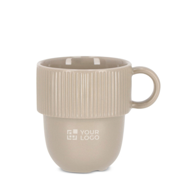 Stapelbare Porzellantasse mit kleinem Henkel, 270 ml