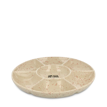 Keramikteller handgefertigt mit Sprenkel Design Sagaform