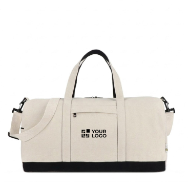 Reisetasche aus Baumwolle und Polyester mit Taschen