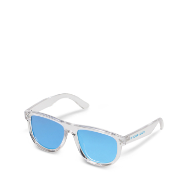 Transparente Sonnenbrille mit Spiegelgläsern UV400