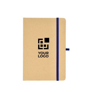 A5-Karton-Notizbuch mit Farbakzenten, liniert