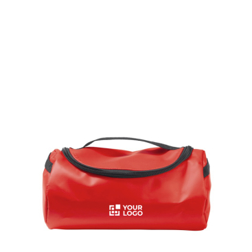 Moderner Kulturbeutel mit mehreren Innenfächern Ansicht mit Druckbereich