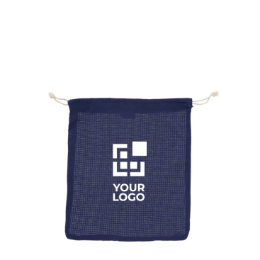 Wiederverwendbarer Baumwollbeutel für Obst und Gemüse, 25 x 30 cm Ansicht mit Druckbereich