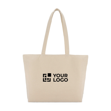 OEKO-TEX Baumwolltasche mit Reißverschluss 320 g/m²