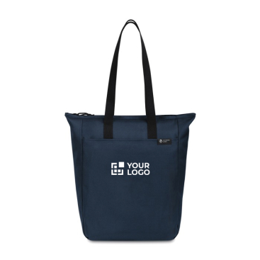 Umhängetasche aus recyceltem rPET mit Reiß- und Fronttasche