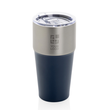 Tropffreier Thermobecher aus recyceltem Edelstahl, 500 ml