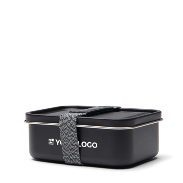 Lunchbox aus recyceltem Edelstahl mit Elastikband 750ml