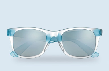 Transparente Sonnenbrille mit Logo bedrucken lassen