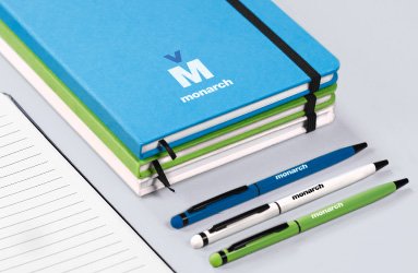 Notizbuch mit logo