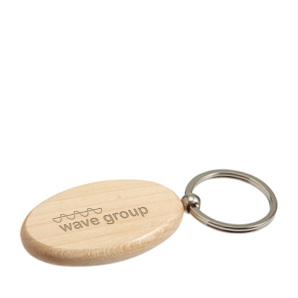 Schlüsselanhänger aus Holz als Werbeartikel